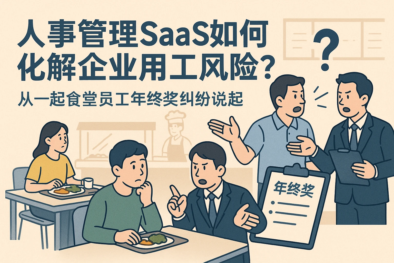 人事管理SaaS如何化解企业用工风险?从一起食堂员工年终奖纠纷说起
