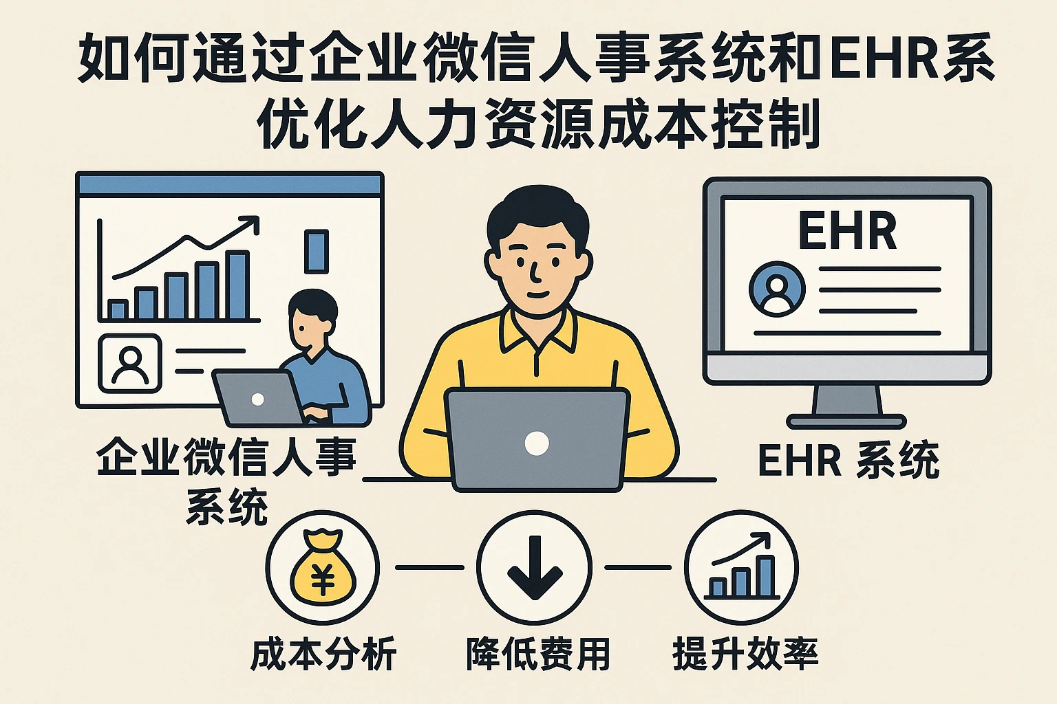 如何通过企业微信人事系统和EHR系统优化人力资源成本控制