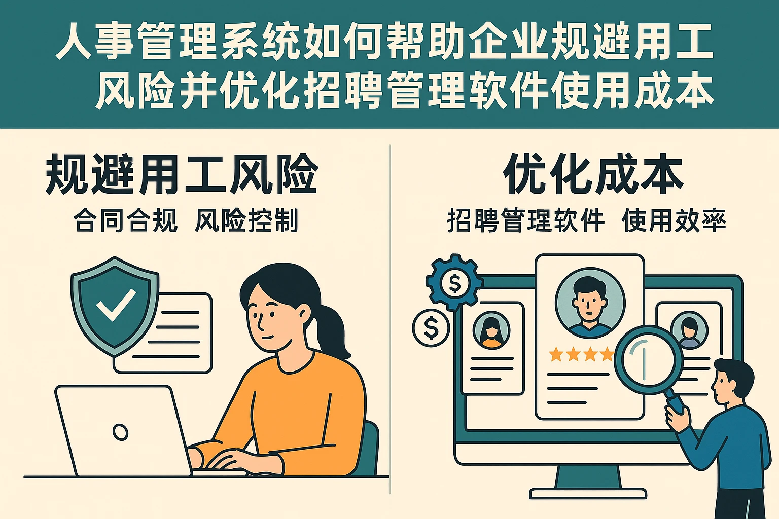 人事管理系统如何帮助企业规避用工风险并优化招聘管理软件使用成本
