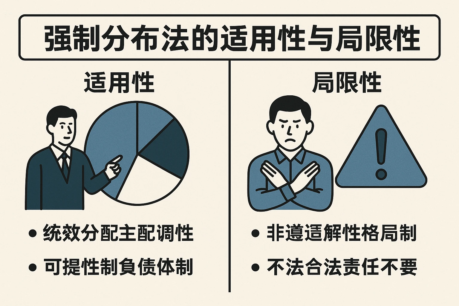 强制分布法的适用性与局限性