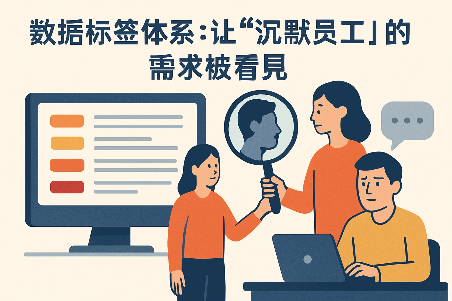 2. 数据标签体系：让“沉默员工”的需求被看见