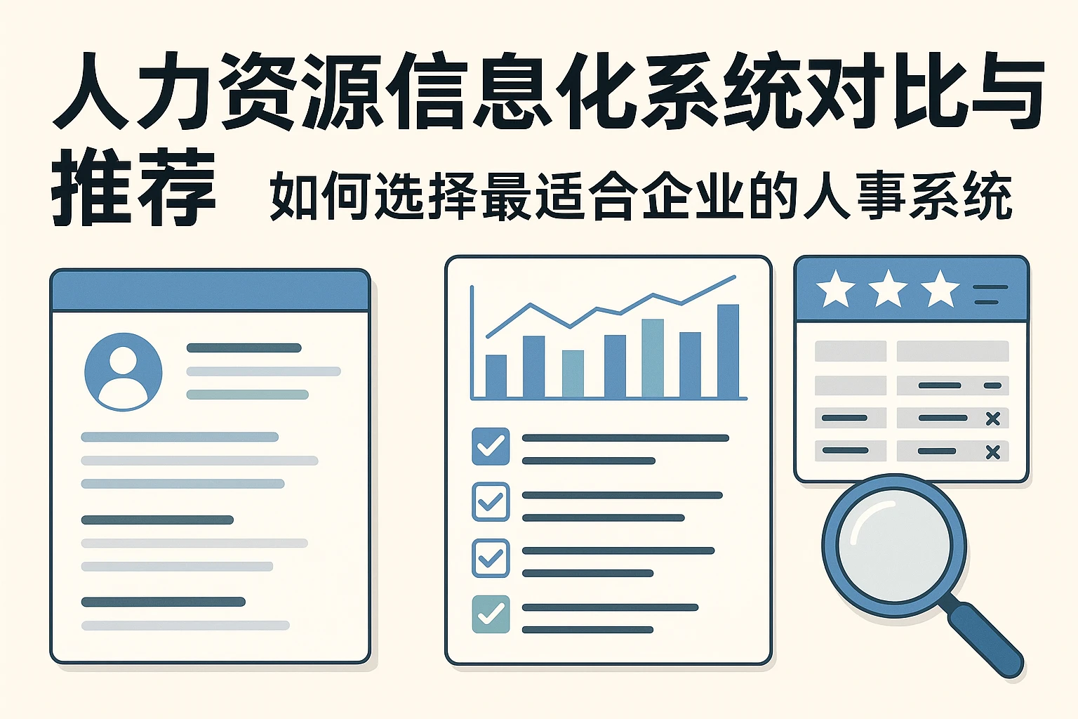 人力资源信息化系统对比与推荐：如何选择最适合企业的人事系统