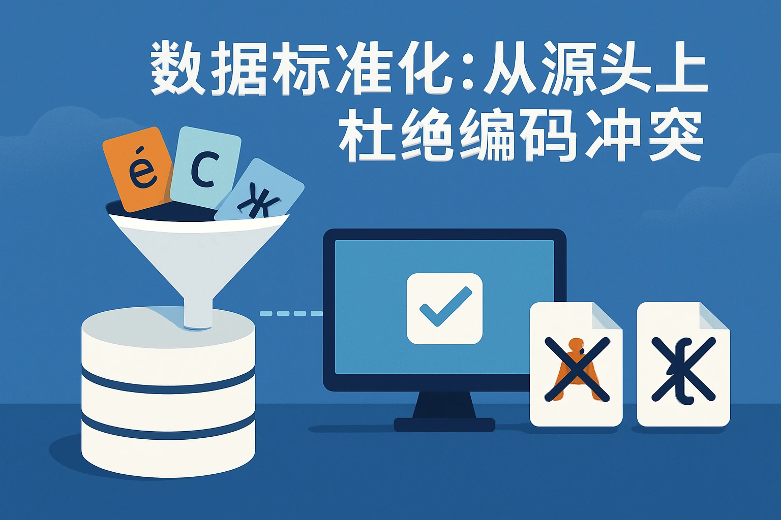1. 数据标准化：从源头上杜绝编码冲突