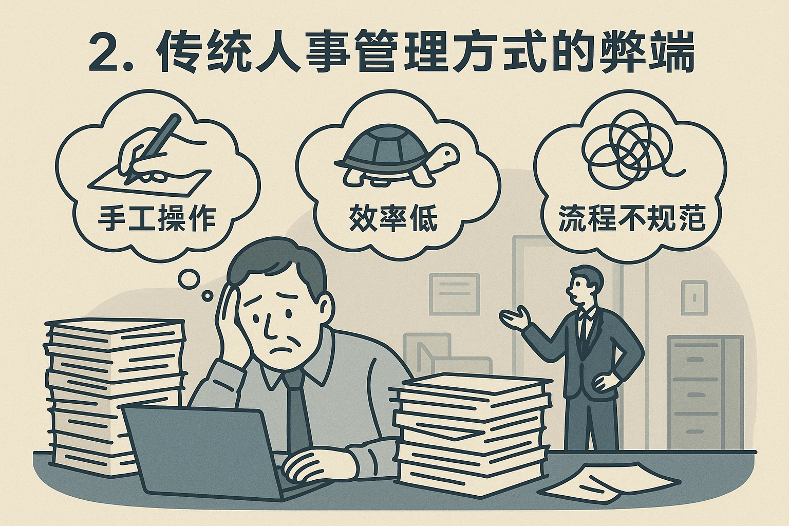 2. 传统人事管理方式的弊端