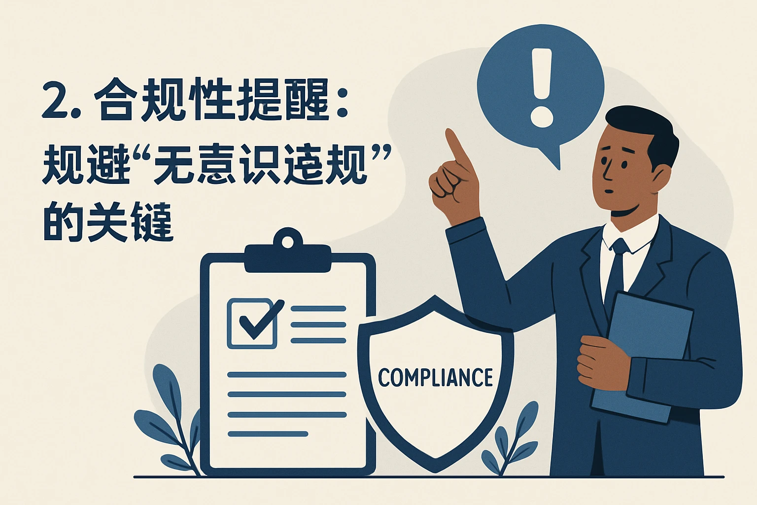 2. 合规性提醒：规避“无意识违规”的关键