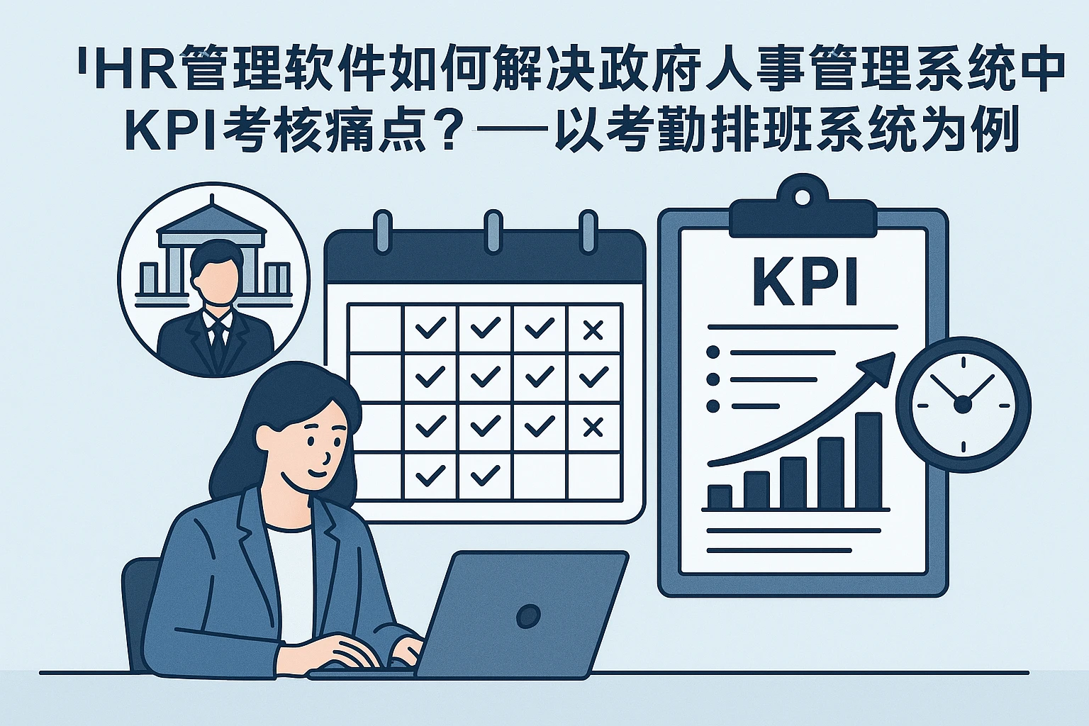 HR管理软件如何解决政府人事管理系统中的KPI考核痛点？——以考勤排班系统为例