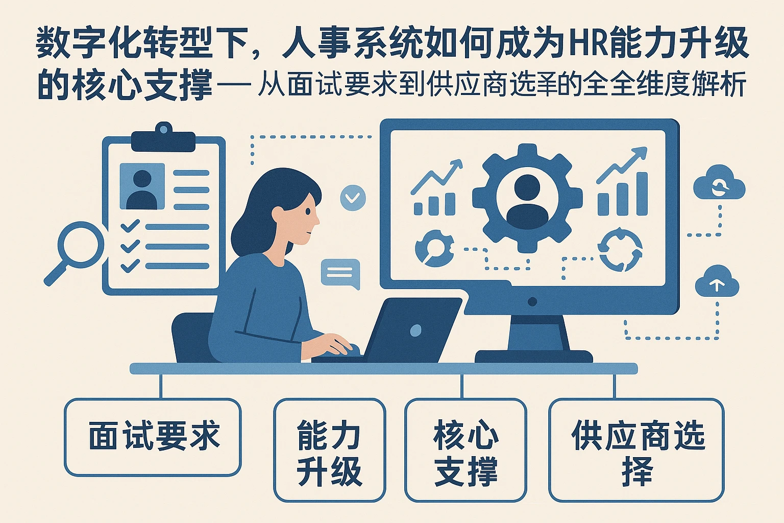 数字化转型下,人事系统如何成为HR能力升级的核心支撑——从面试要求到供应商选择的全维度解析