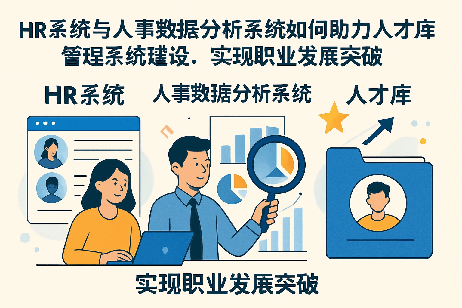 HR系统与人事数据分析系统如何助力人才库管理系统建设,实现职业发展突破