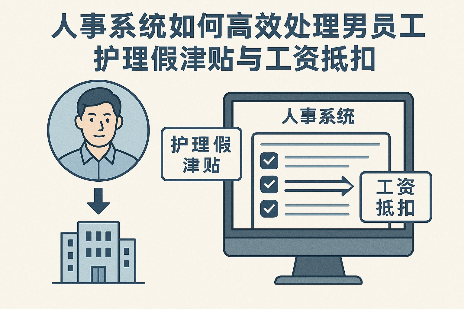 人事系统如何高效处理男员工护理假津贴与工资抵扣