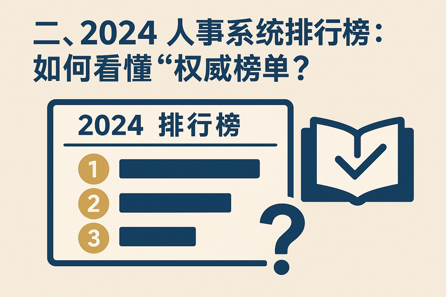 二、2024人事系统排行榜：如何看懂“权威榜单”？