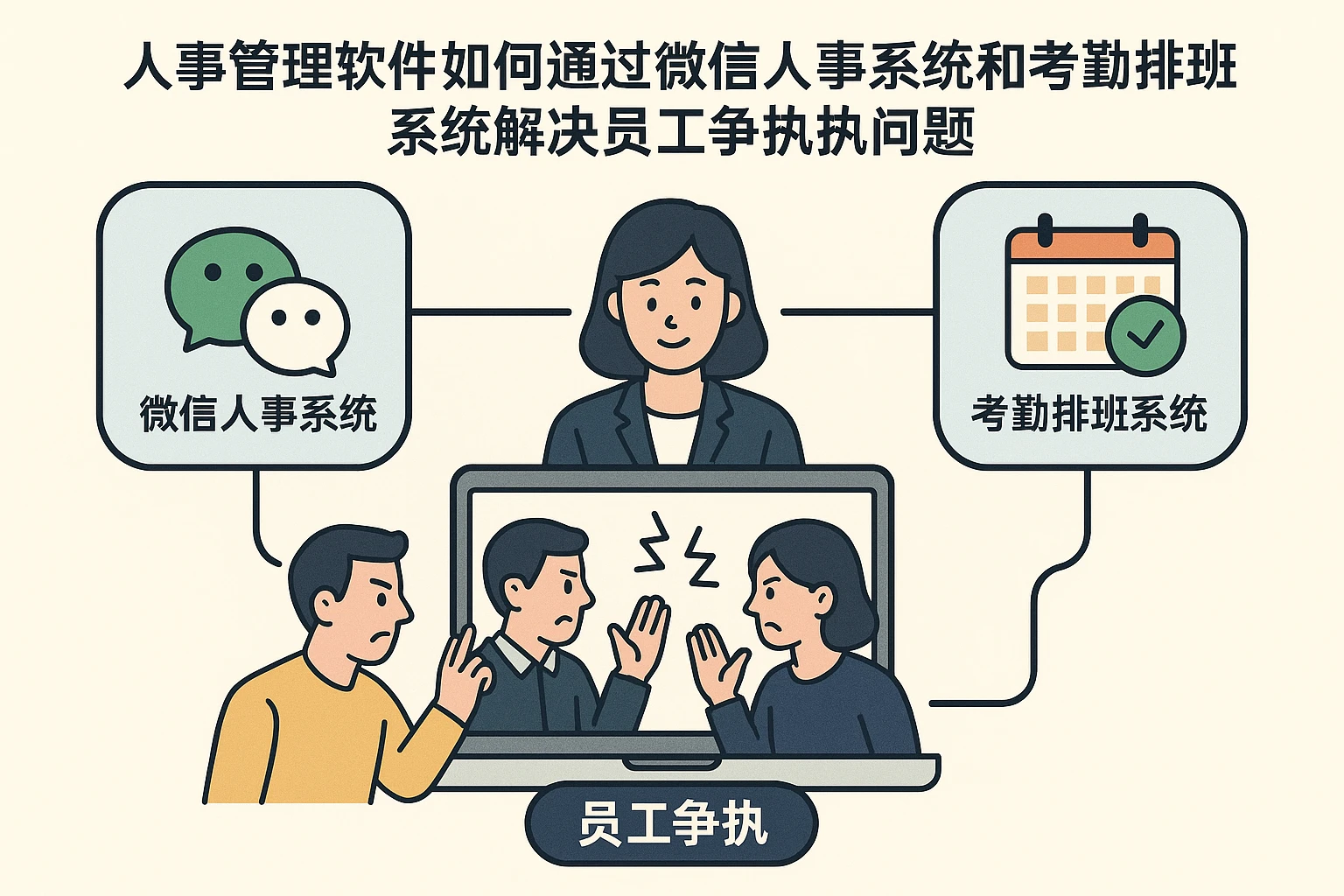 人事管理软件如何通过微信人事系统和考勤排班系统解决员工争执问题