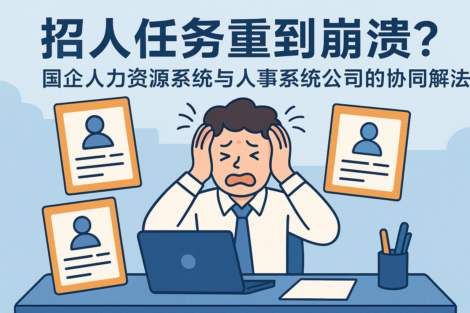 招人任务重到崩溃？国企人力资源系统与人事系统公司的协同解法