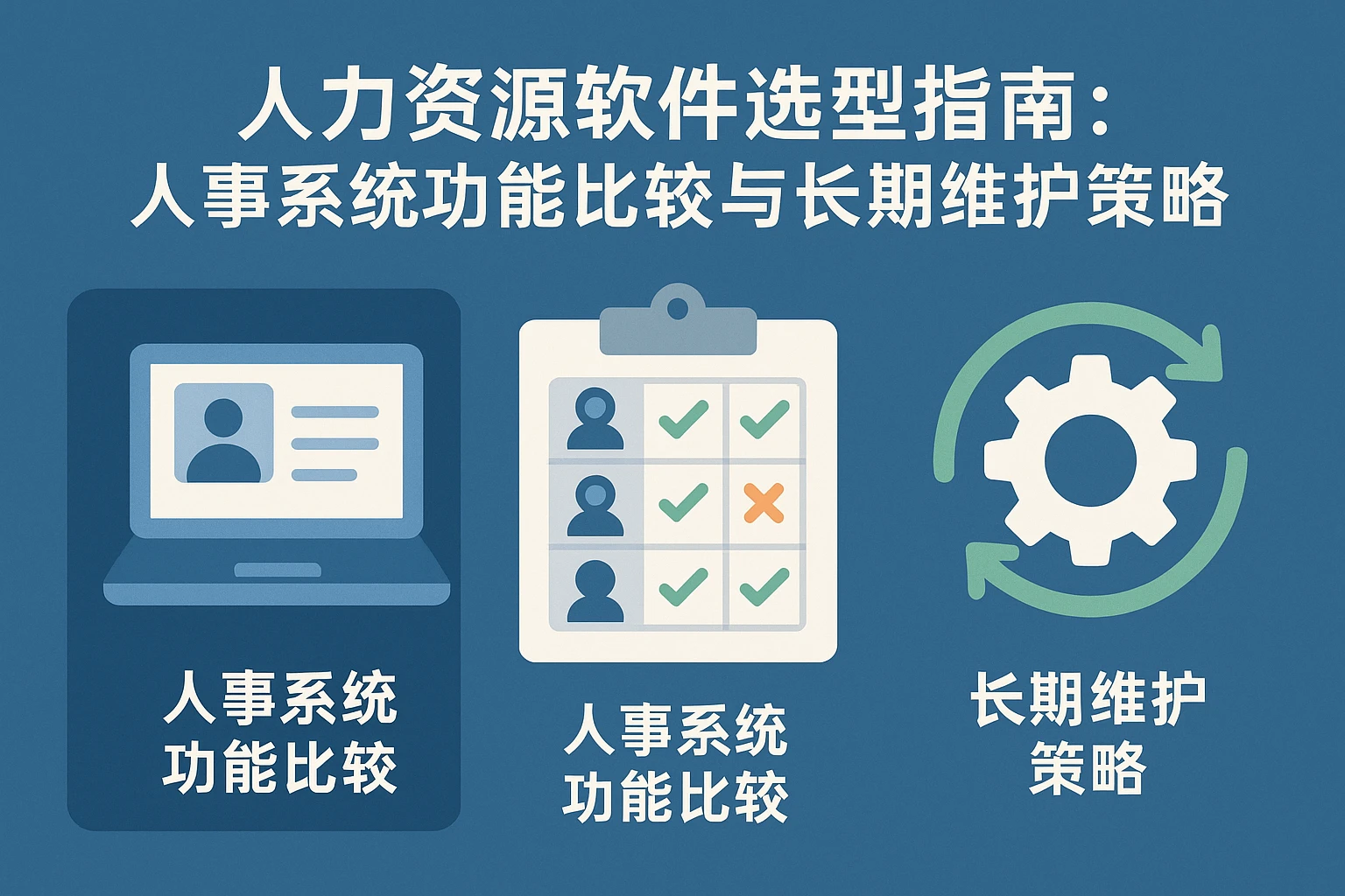 人力资源软件选型指南:人事系统功能比较与长期维护策略