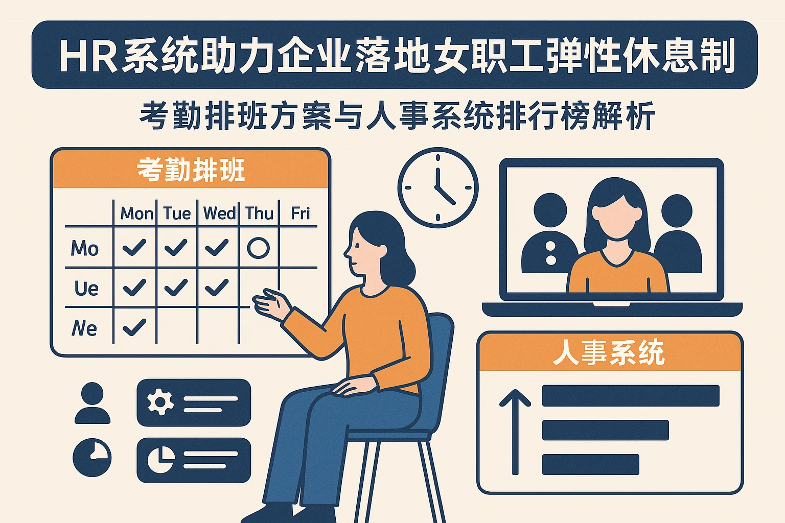 HR系统助力企业落地女职工弹性休息制度：考勤排班方案与人事系统排行榜解析