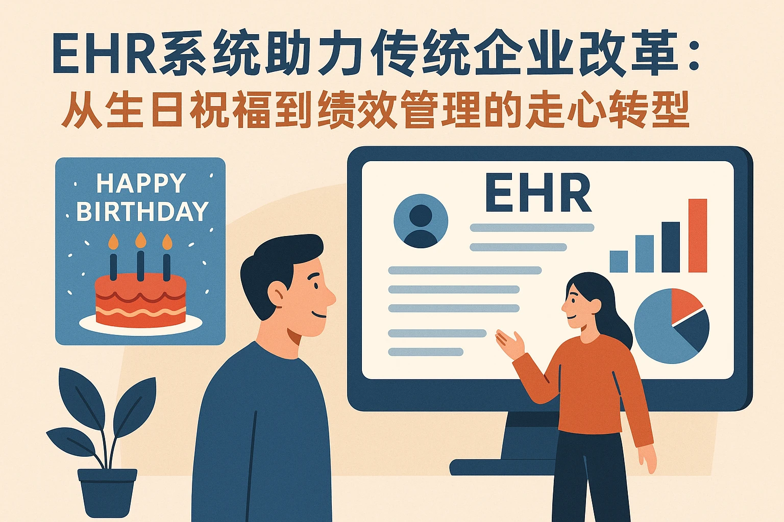EHR系统助力传统企业改革：从生日祝福到绩效管理的走心转型