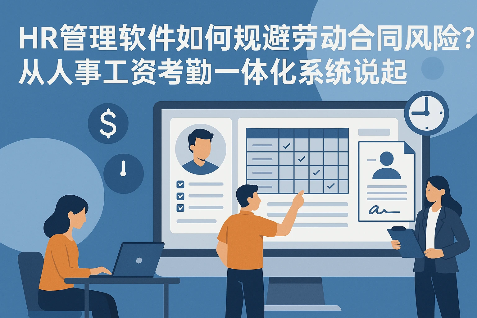 HR管理软件如何规避劳动合同风险？从人事工资考勤一体化系统说起