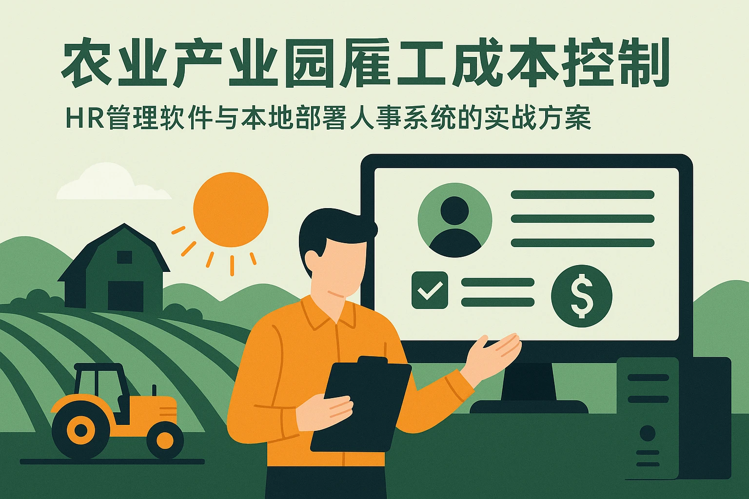 农业产业园雇工成本控制：HR管理软件与本地部署人事系统的实战方案