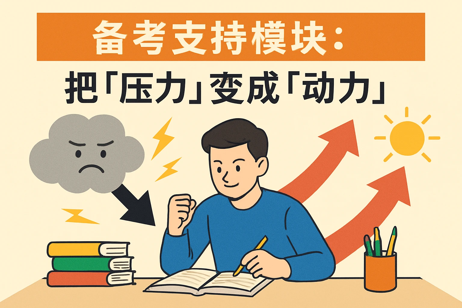 2. 备考支持模块：把“压力”变成“动力”