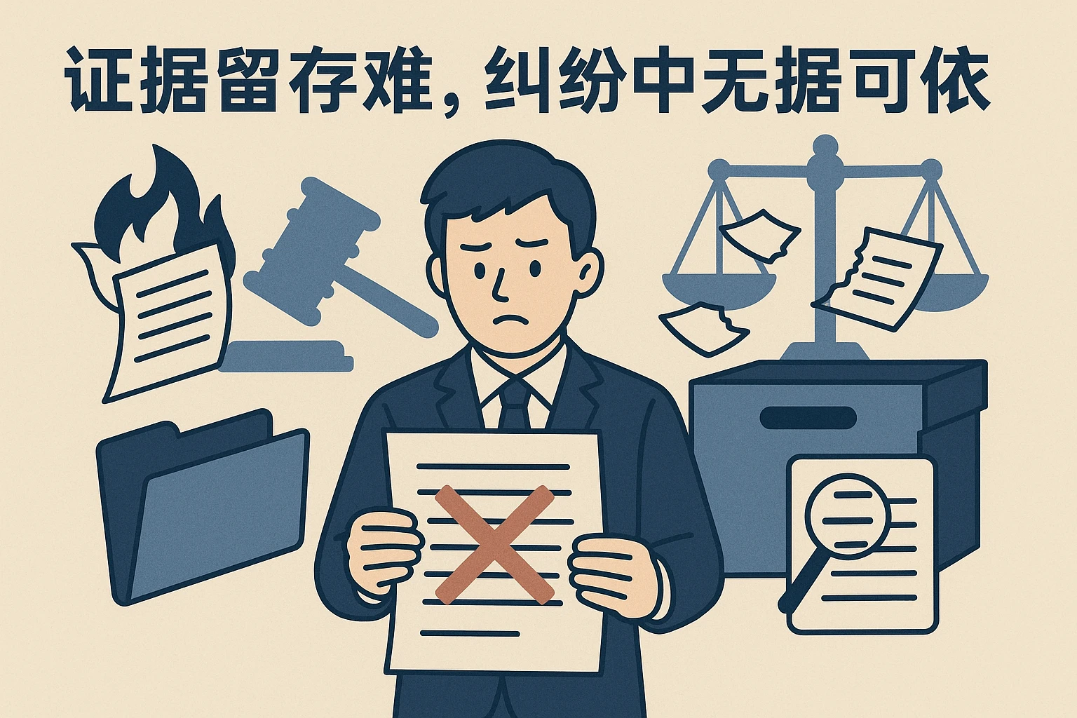 2. 证据留存难，纠纷中无据可依