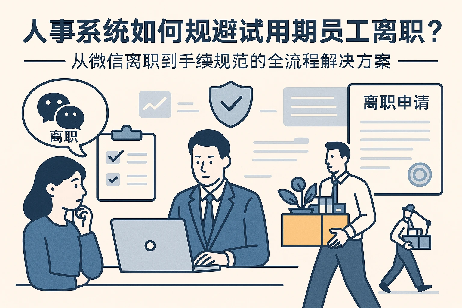 人事系统如何规避试用期员工离职风险？从微信离职到手续规范的全流程解决方案