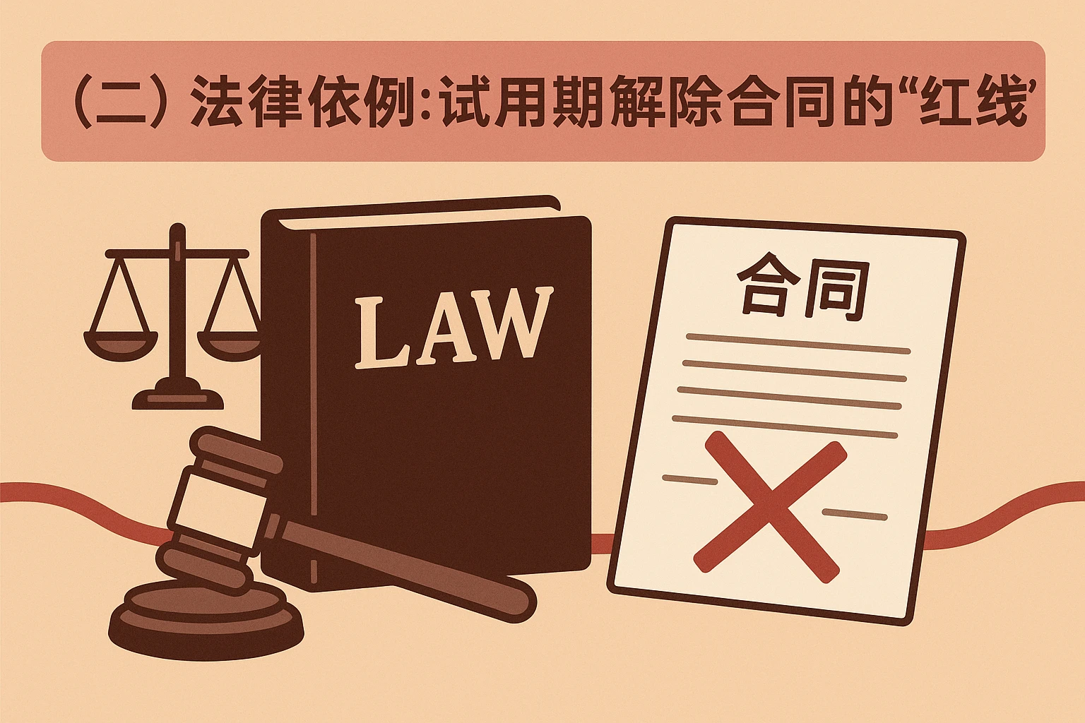 （二）法律依据：试用期解除合同的“红线”