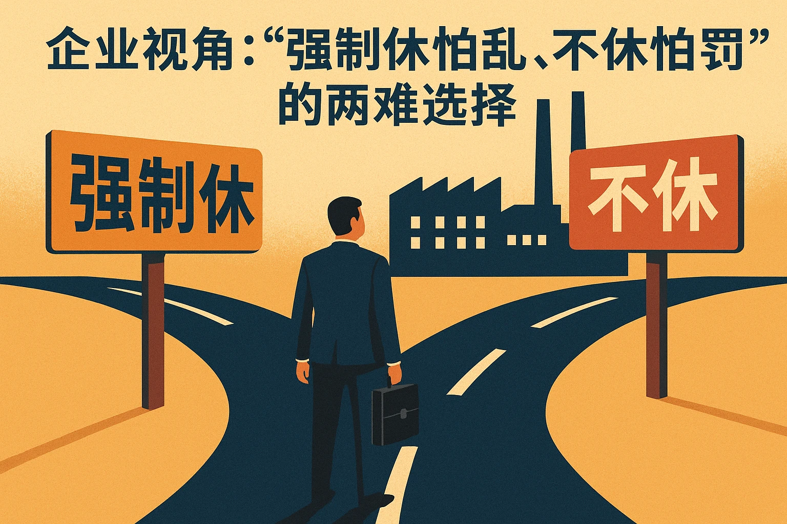 2. 企业视角：“强制休怕乱，不休怕罚”的两难选择