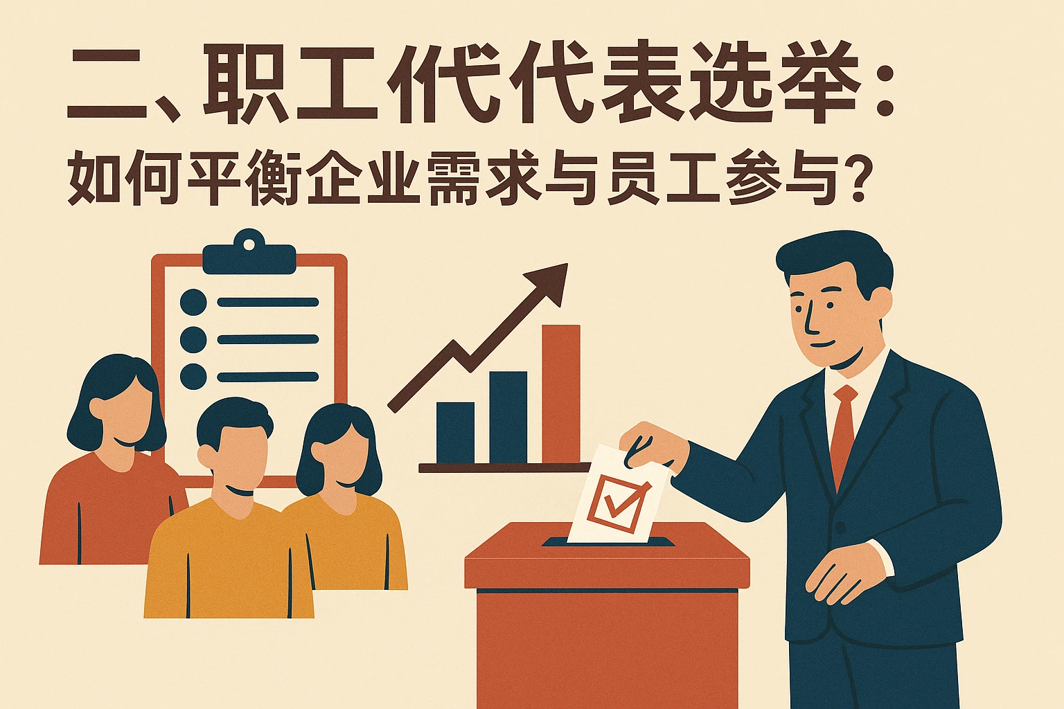 二、职工代表选举：如何平衡企业需求与员工参与？