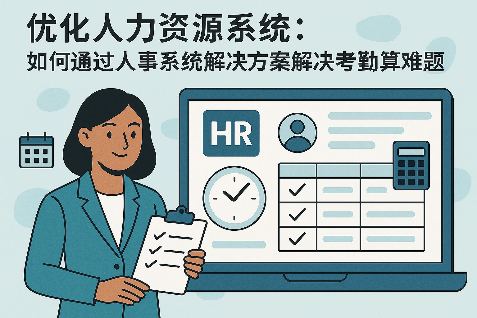 优化人力资源系统：如何通过人事系统解决方案解决考勤计算难题