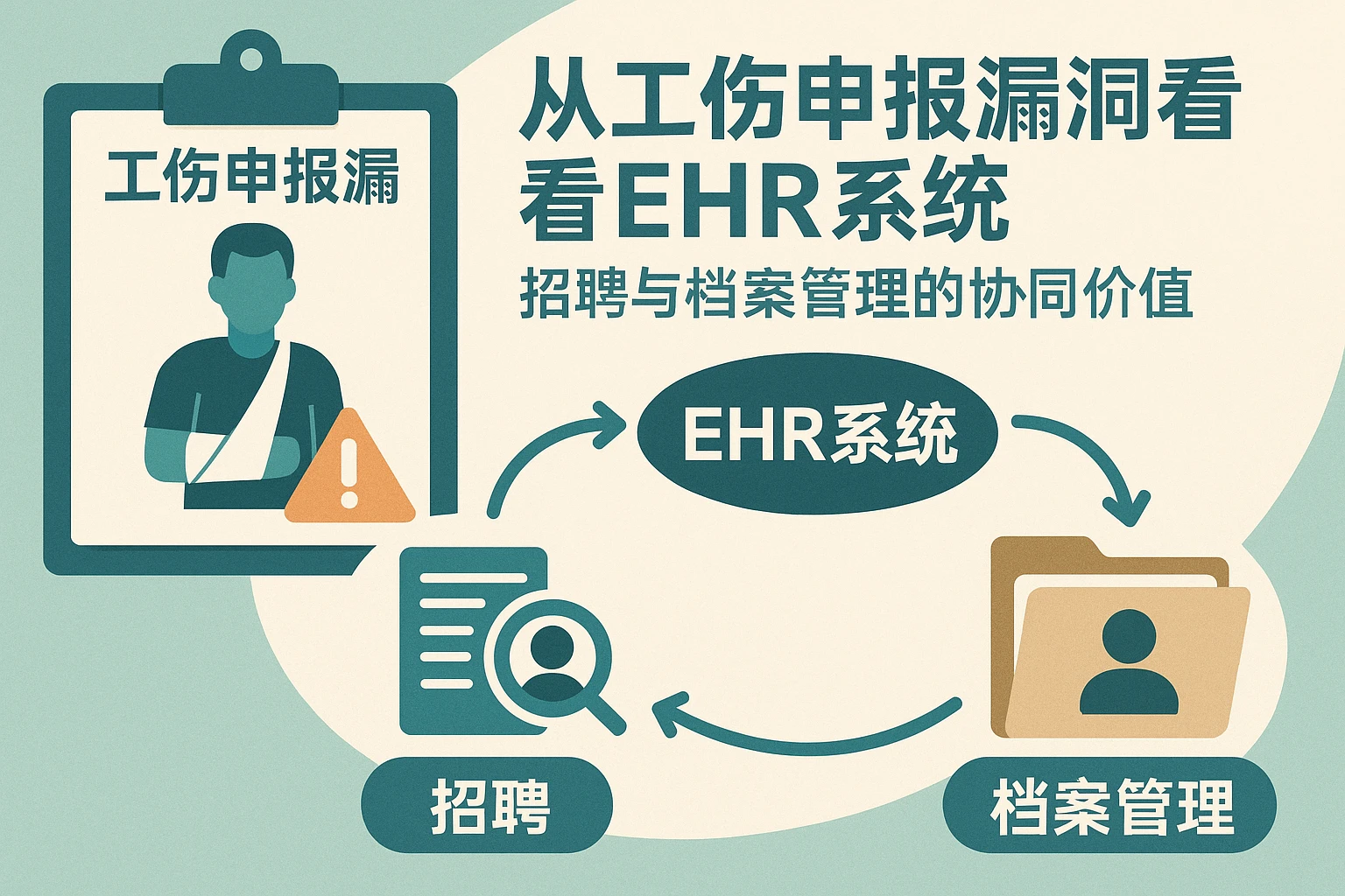 从工伤申报漏洞看EHR系统:招聘与档案管理的协同价值
