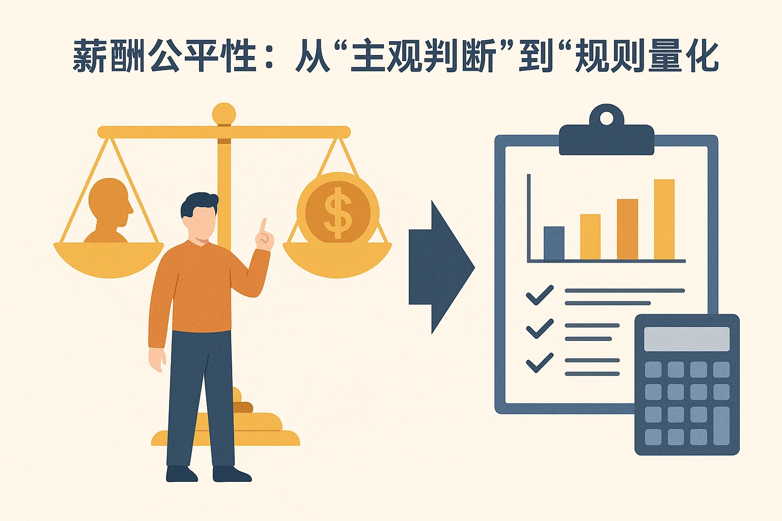 2. 薪酬公平性:从“主观判断”到“规则量化”