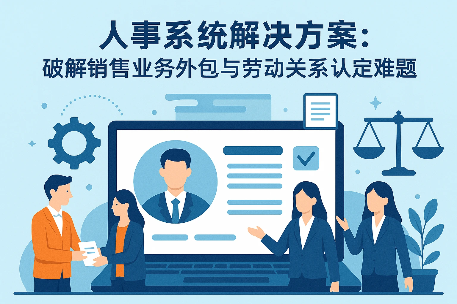 人事系统解决方案：破解销售业务外包与劳动关系认定难题