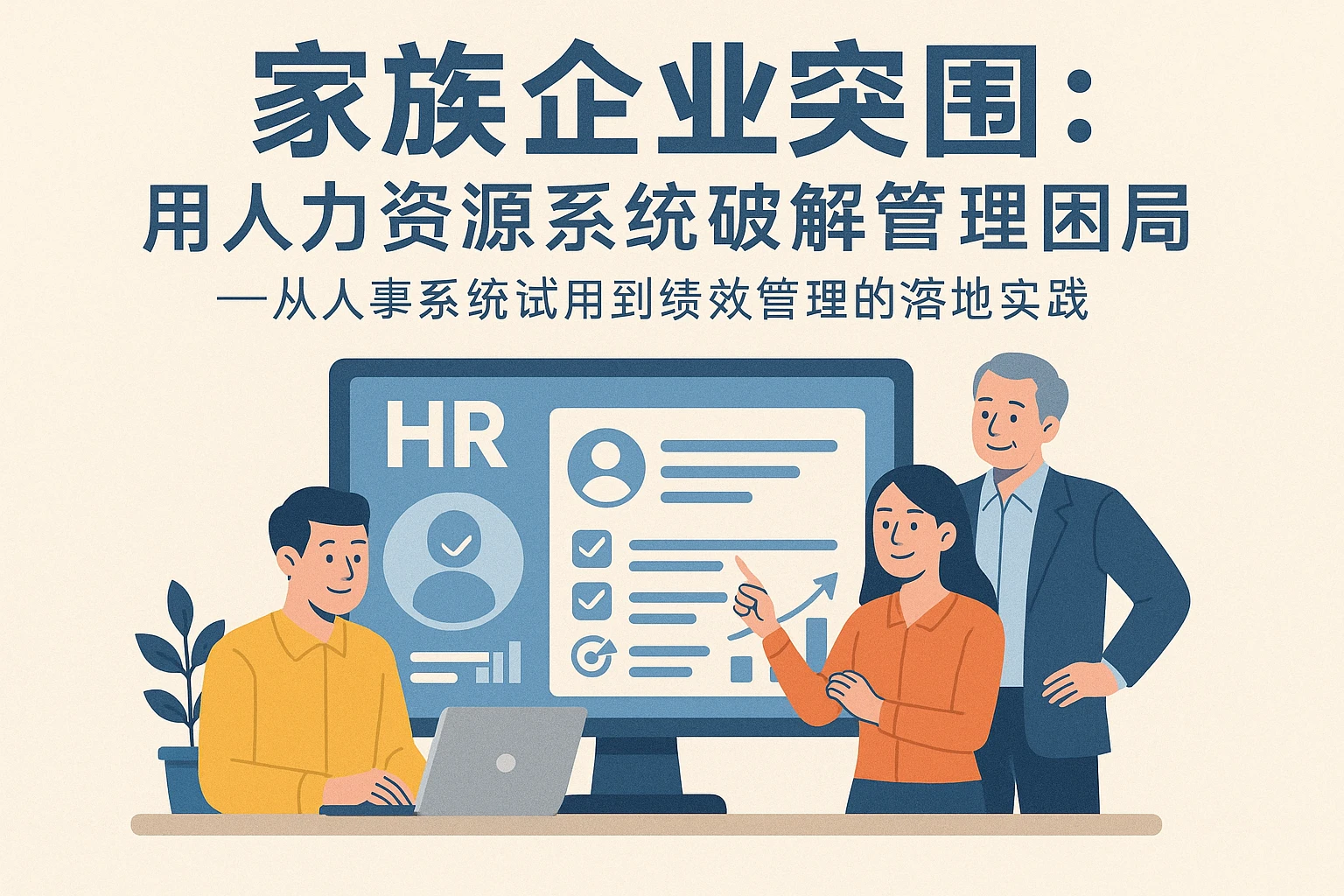 家族企业突围:用人力资源系统破解管理困局——从人事系统试用到绩效管理的落地实践