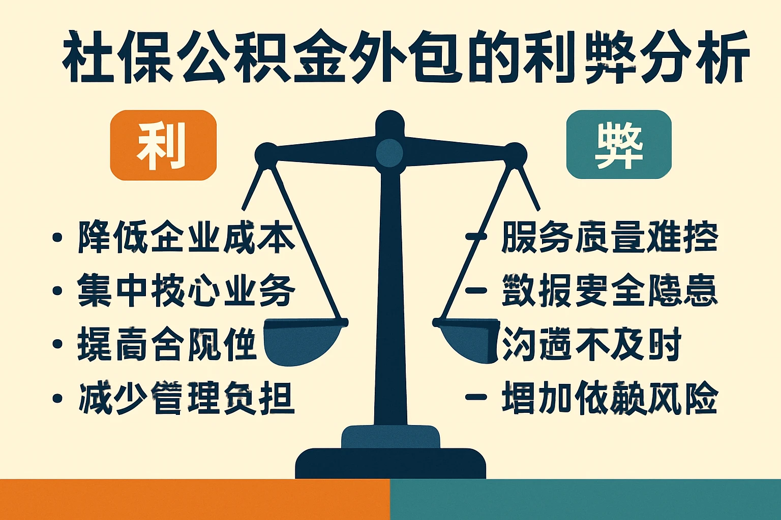 社保公积金外包的利弊分析