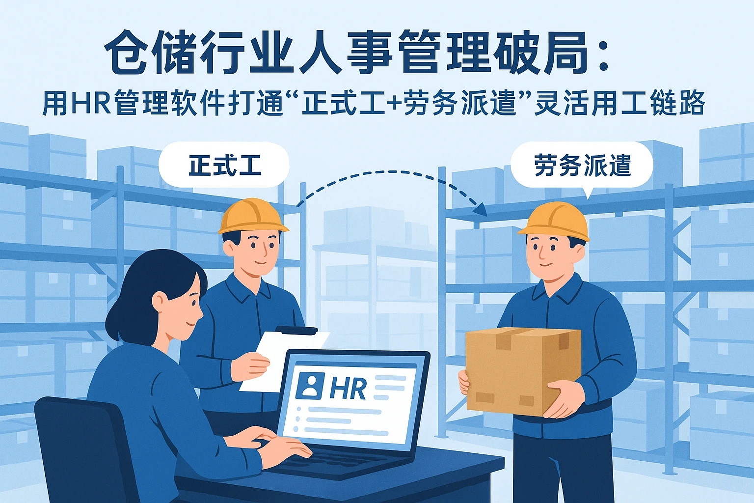 仓储行业人事管理破局：用HR管理软件打通“正式工+劳务派遣”灵活用工链路