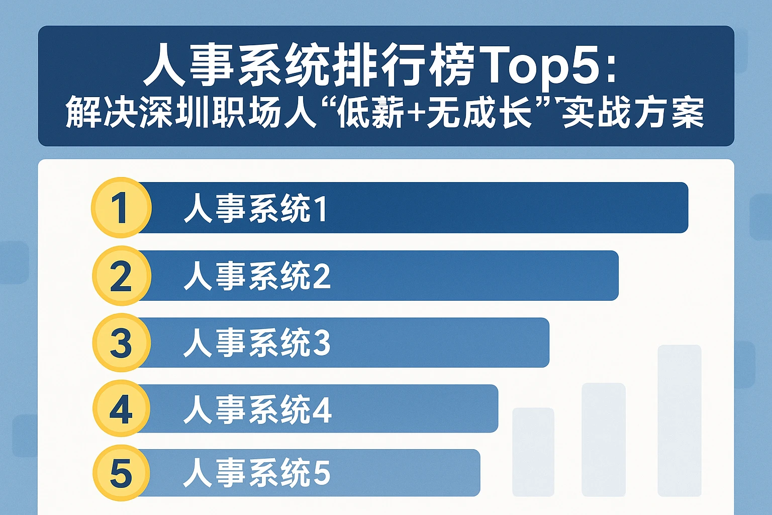 人事系统排行榜Top5：解决深圳职场人“低薪+无成长”痛点的实战方案