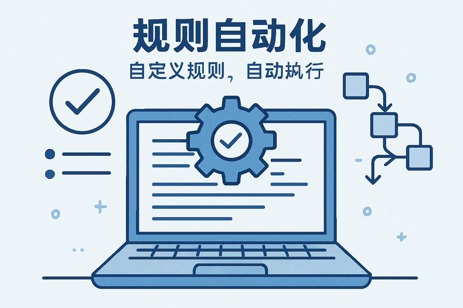 2. 规则自动化：自定义规则，自动执行
