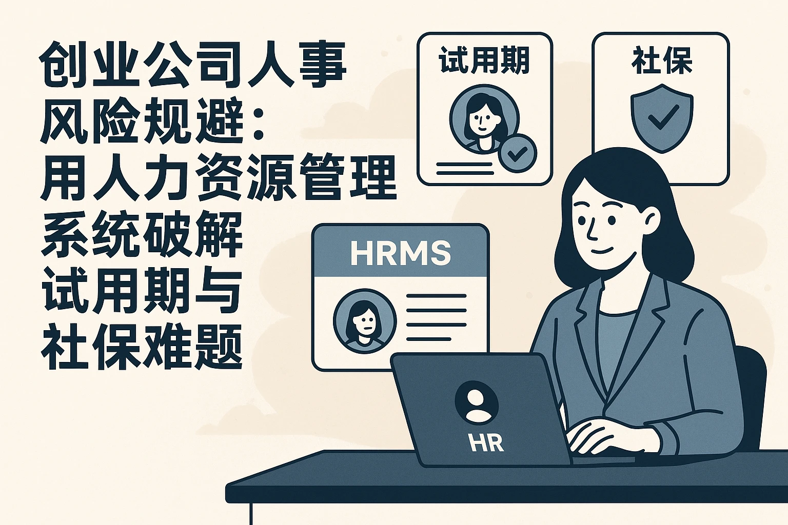 创业公司人事风险规避：用人力资源管理系统破解试用期与社保难题