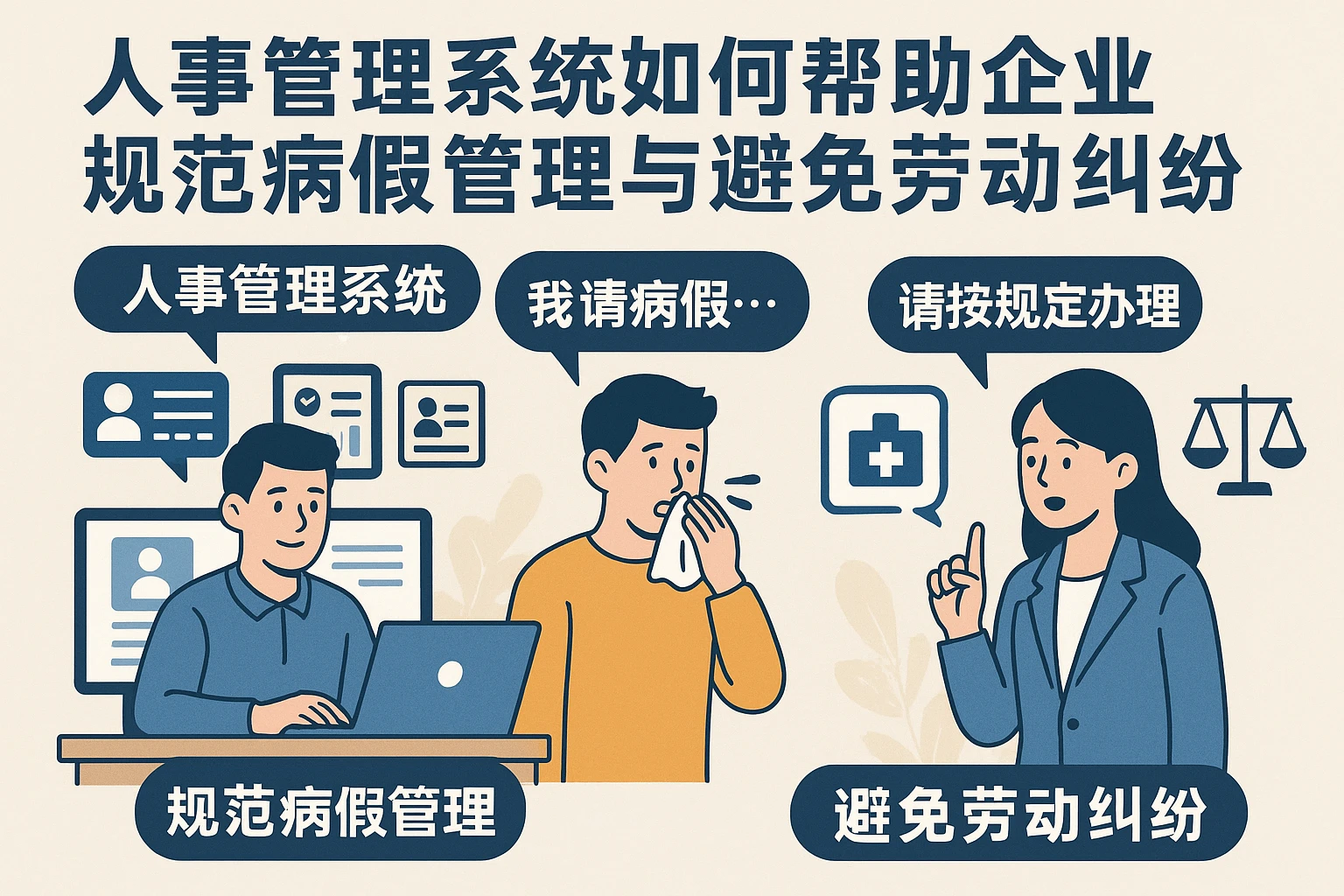 人事管理系统如何帮助企业规范病假管理与避免劳动纠纷