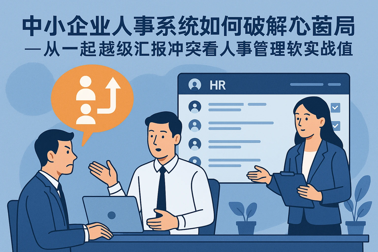 中小企业人事系统如何破解核心员工管理困局——从一起越级汇报冲突看人事管理软件的实战价值