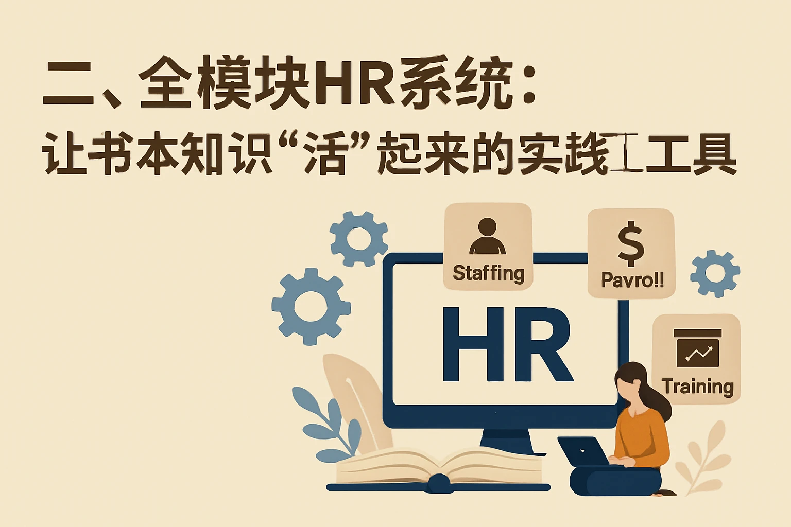 二、全模块HR系统：让书本知识“活”起来的实践工具
