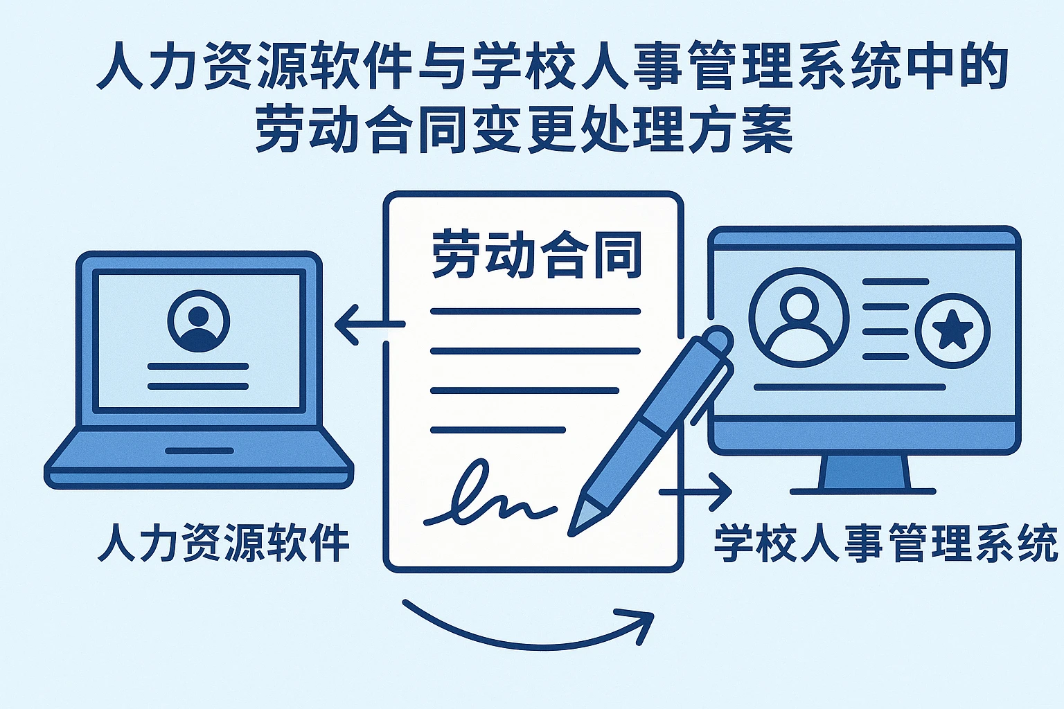 人力资源软件与学校人事管理系统中的劳动合同变更处理方案