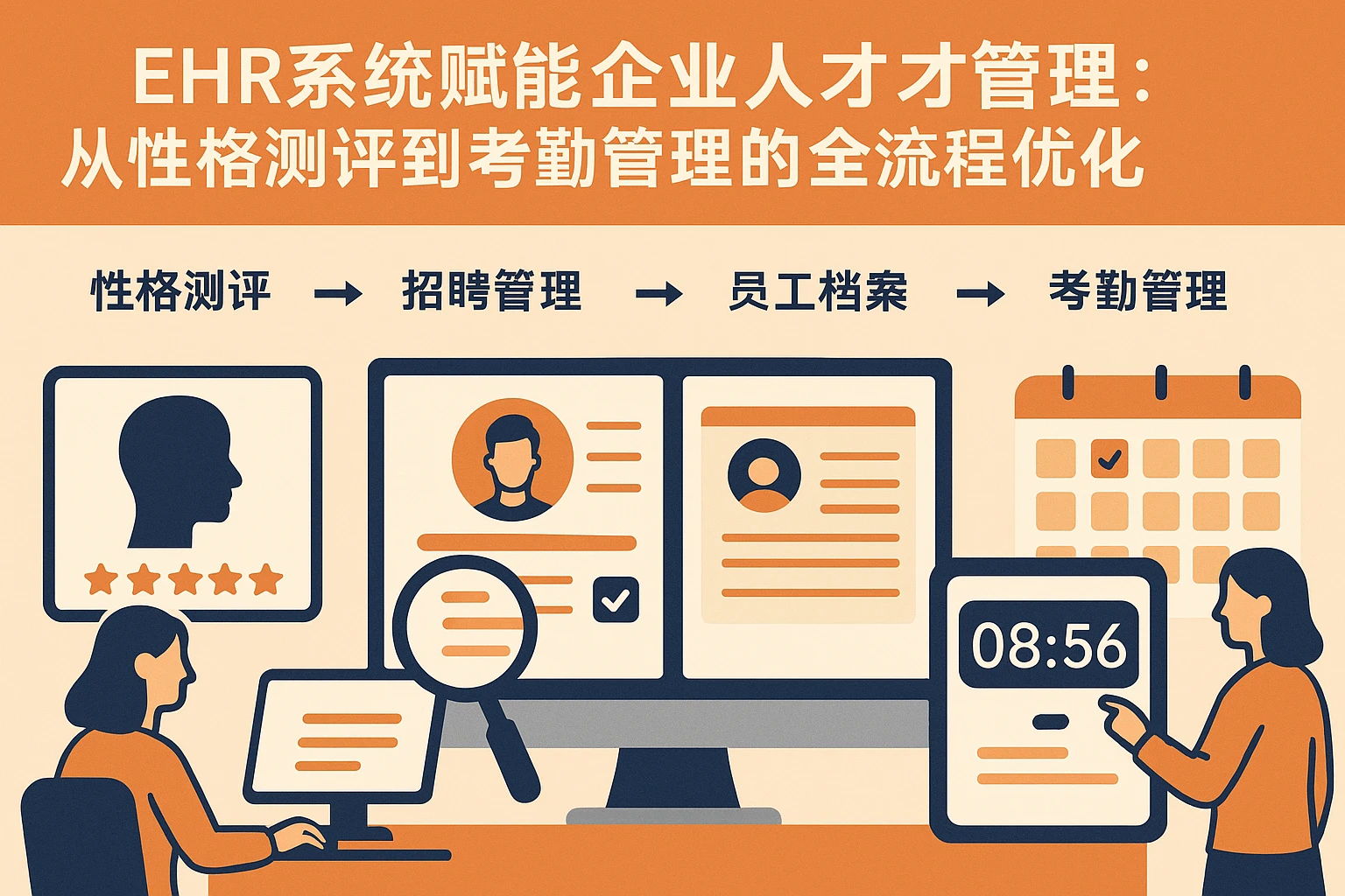 EHR系统赋能企业人才管理:从性格测评到考勤管理的全流程优化