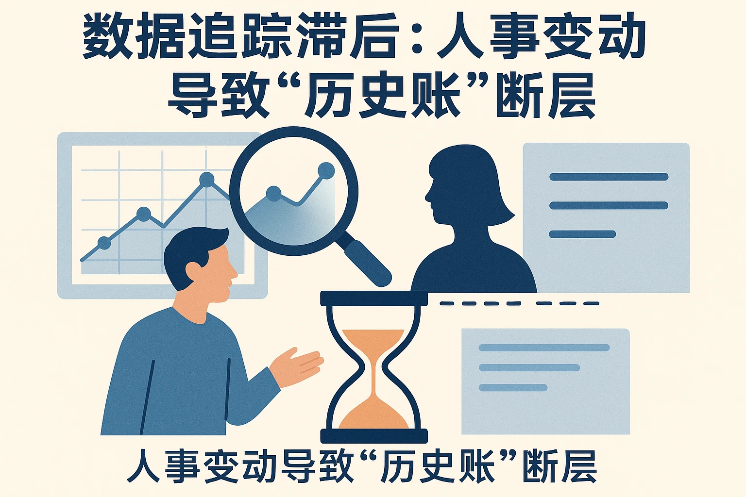 2. 数据追踪滞后：人事变动导致“历史账”断层