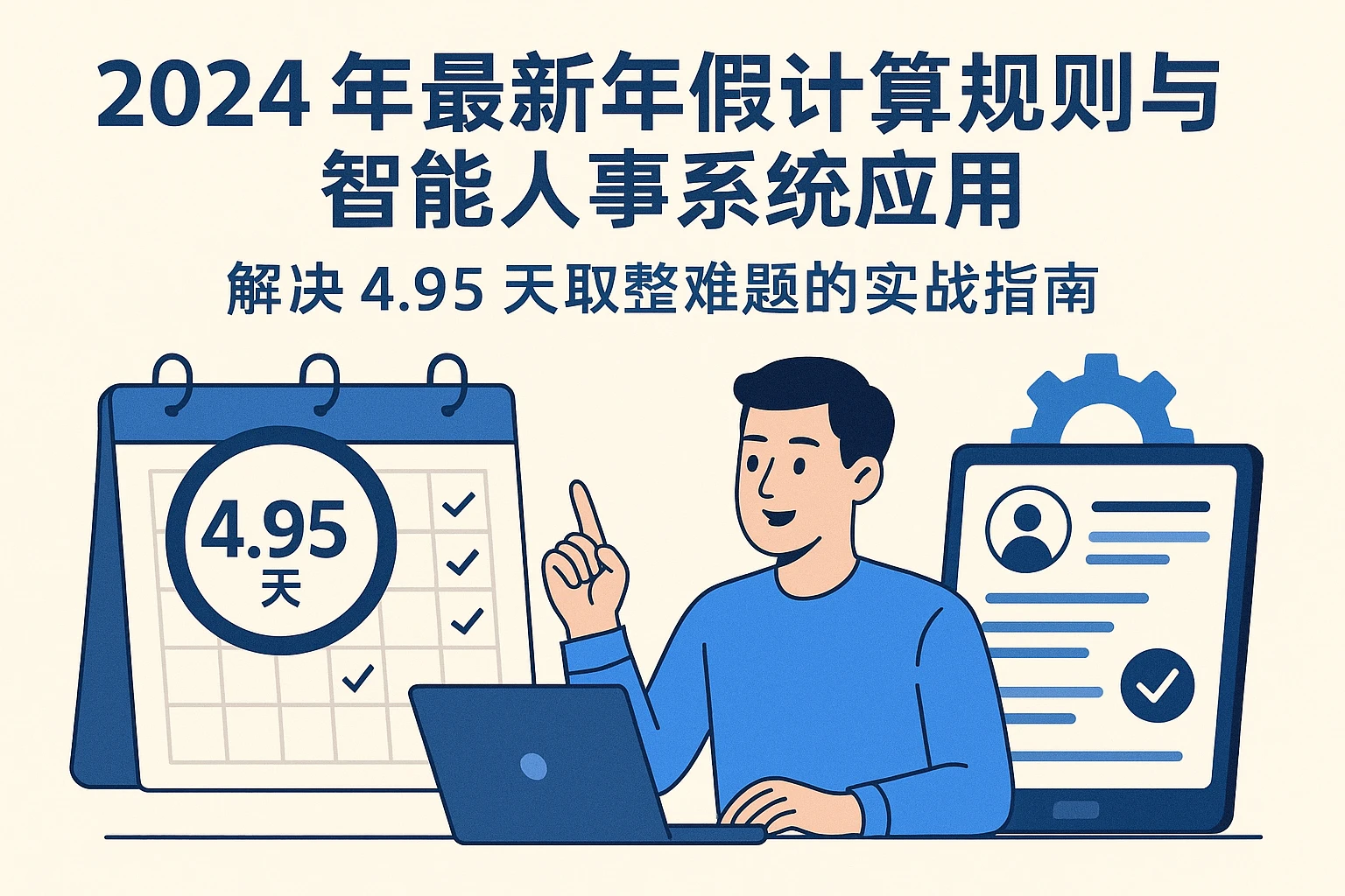 2024年最新年假计算规则与智能人事系统应用：解决4.95天取整难题的实战指南