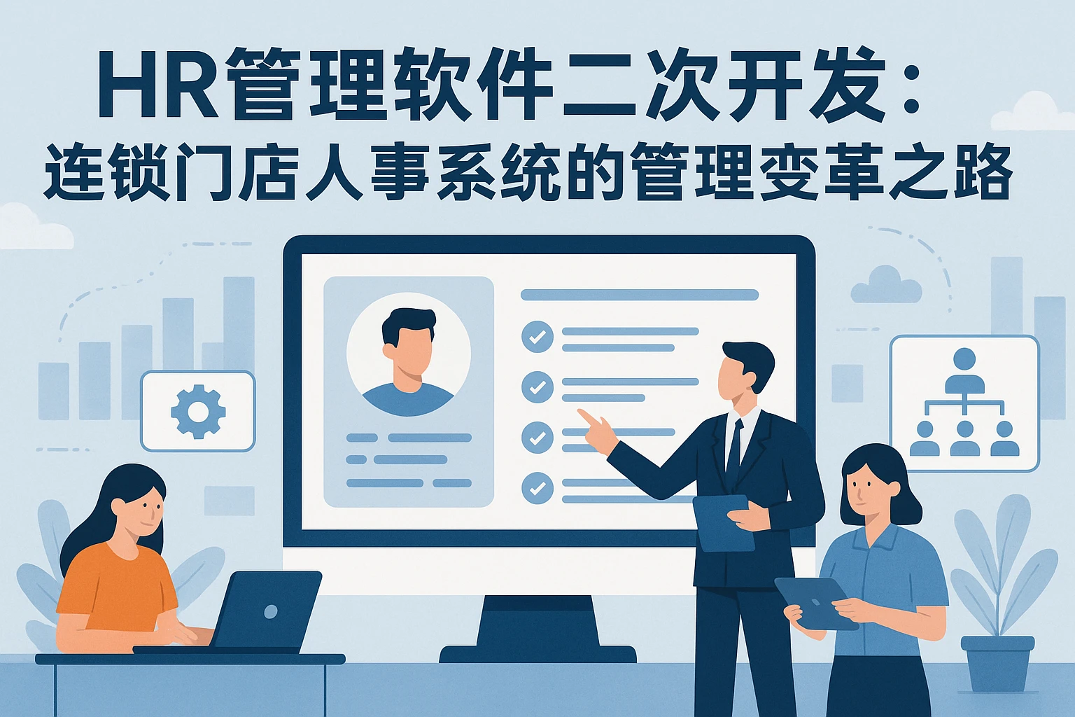 HR管理软件二次开发:连锁门店人事系统的管理变革之路