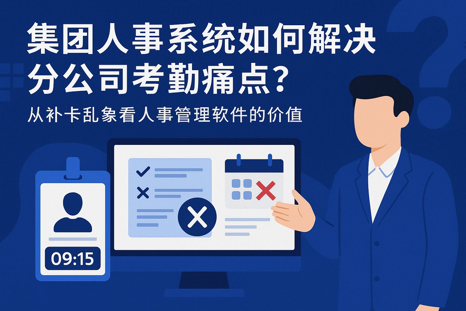集团人事系统如何解决分公司考勤痛点？从补卡乱象看人事管理软件的价值