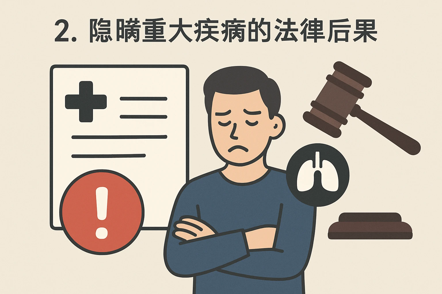 2. 隐瞒重大疾病的法律后果
