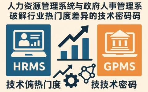 人力资源管理系统与政府人事管理系统：破解行业热门度差异的技术密码