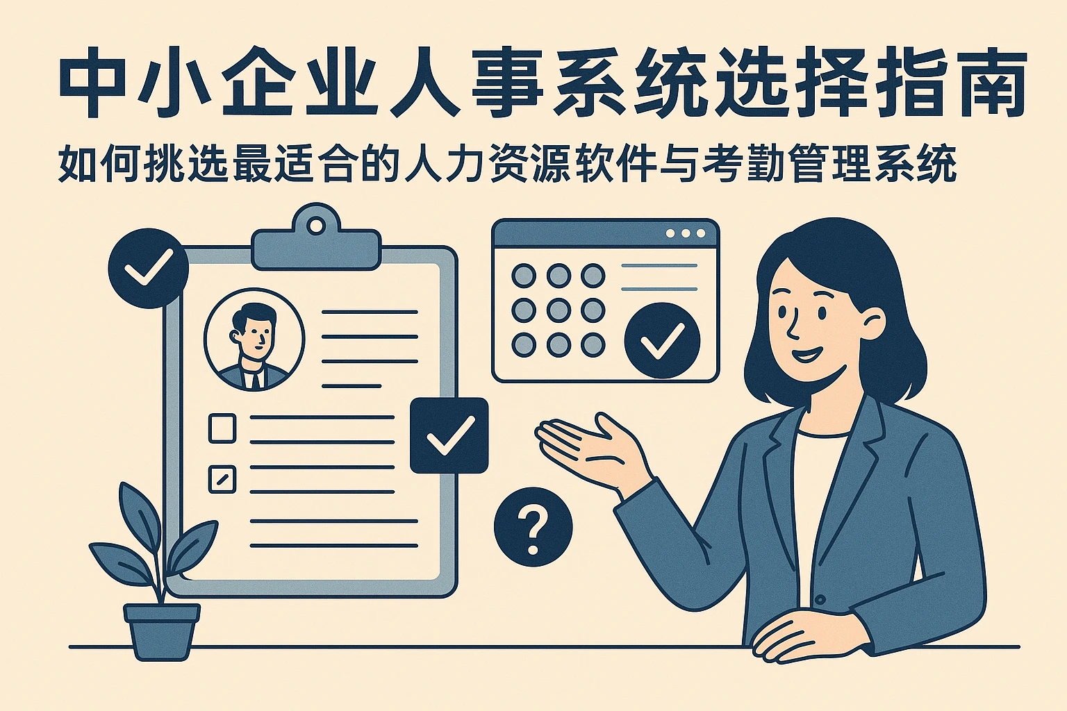 中小企业人事系统选择指南：如何挑选最适合的人力资源软件与考勤管理系统