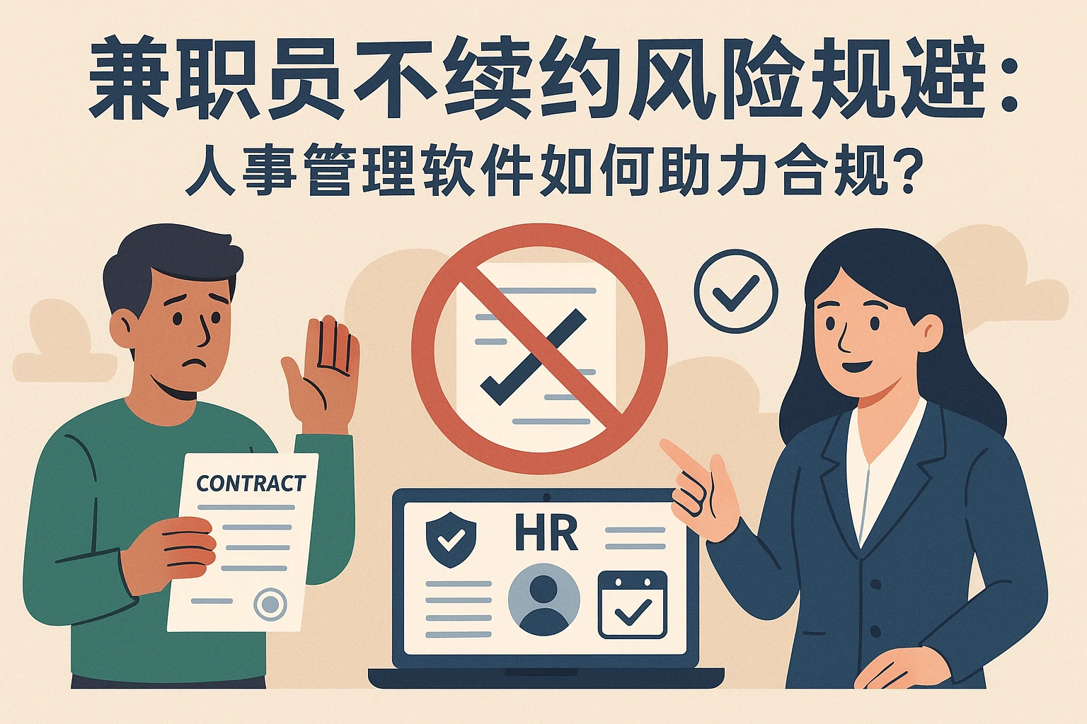 兼职员工不续约风险规避：人事管理软件如何助力合规？